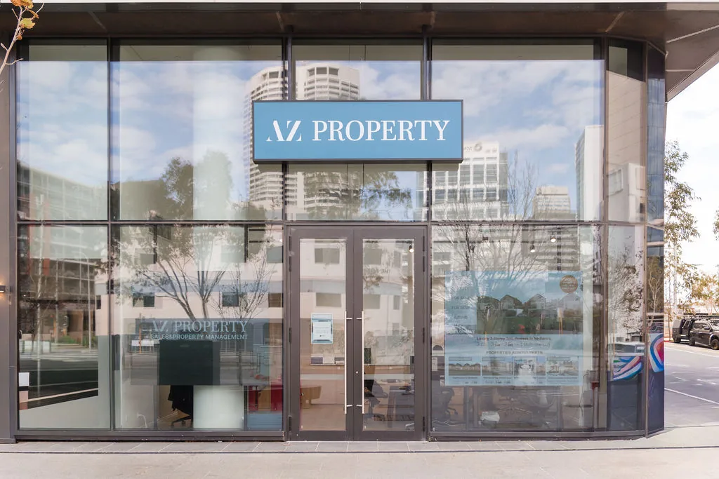 The AZ Property shopfront on Wellington Street, Perth
